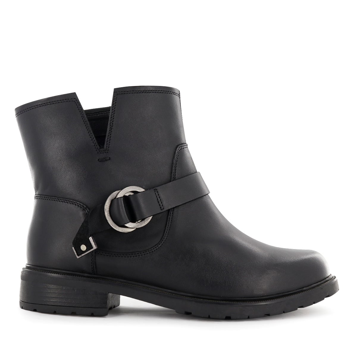 BOTIN CUERO ECCO MUJER ZUMI03 NEGRO - 2