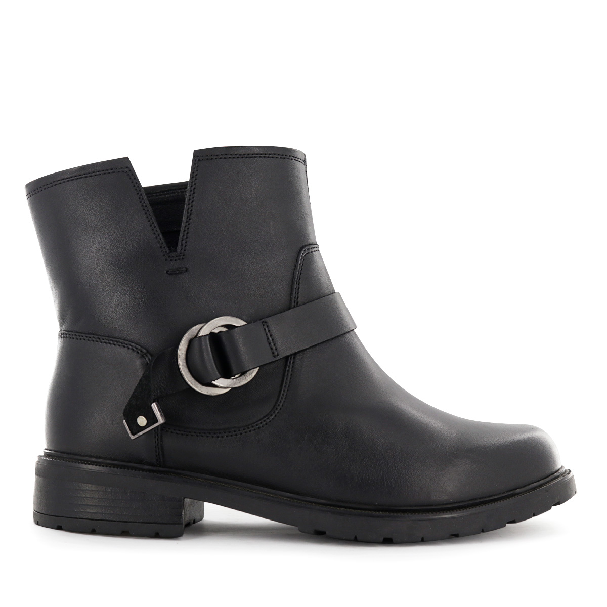 BOTIN CUERO ECCO MUJER ZUMI03 NEGRO - 2