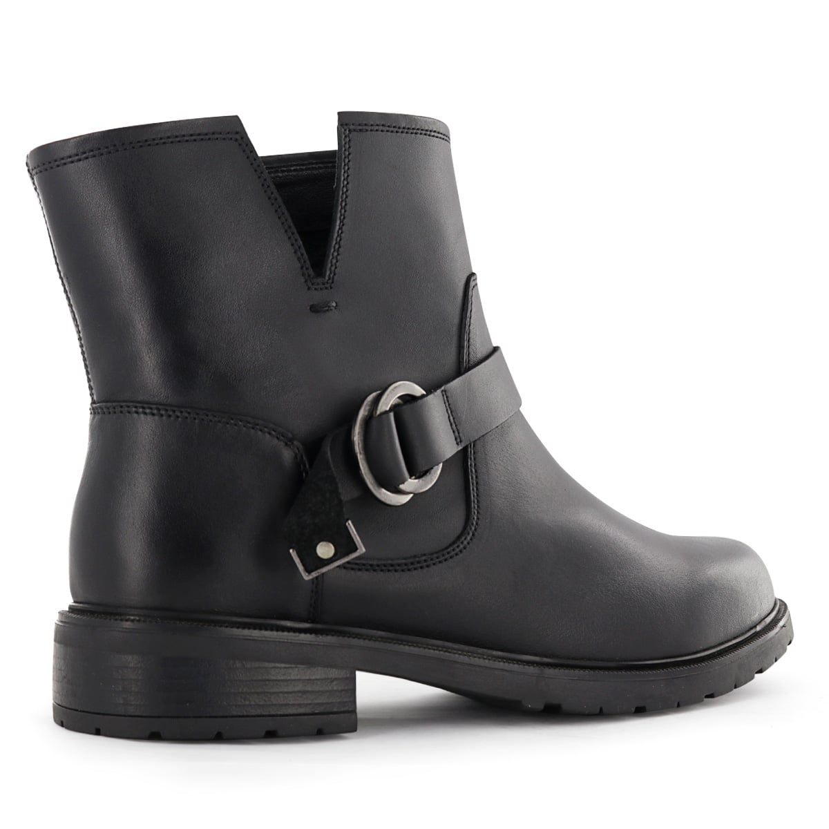 BOTIN CUERO ECCO MUJER ZUMI03 NEGRO - 3