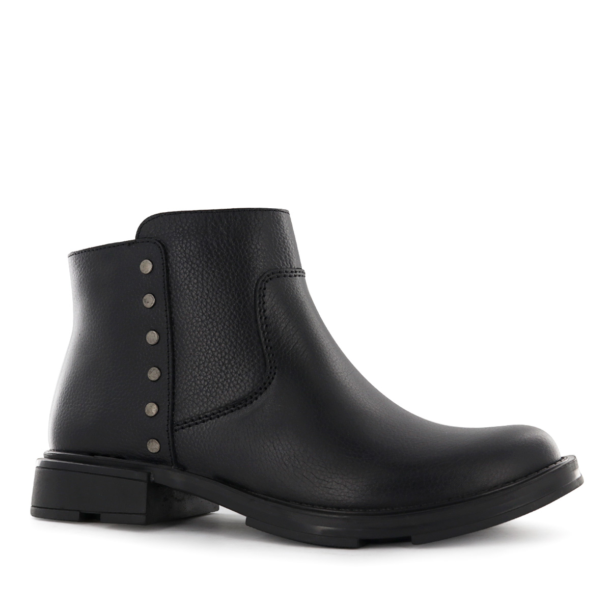 BOTIN CUERO ECCO MUJER ZIZI01 NEGRO - 1