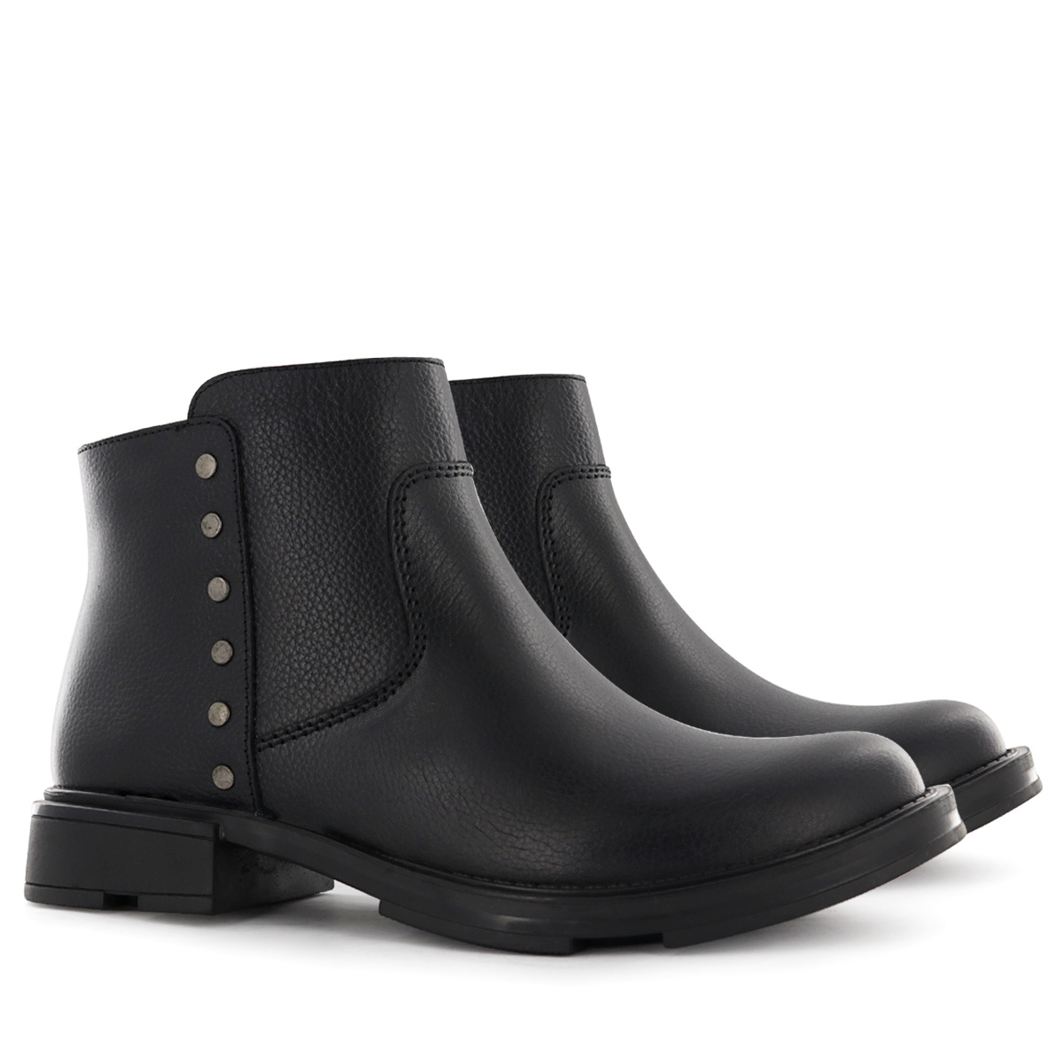 BOTIN CUERO ECCO MUJER ZIZI01 NEGRO - 5
