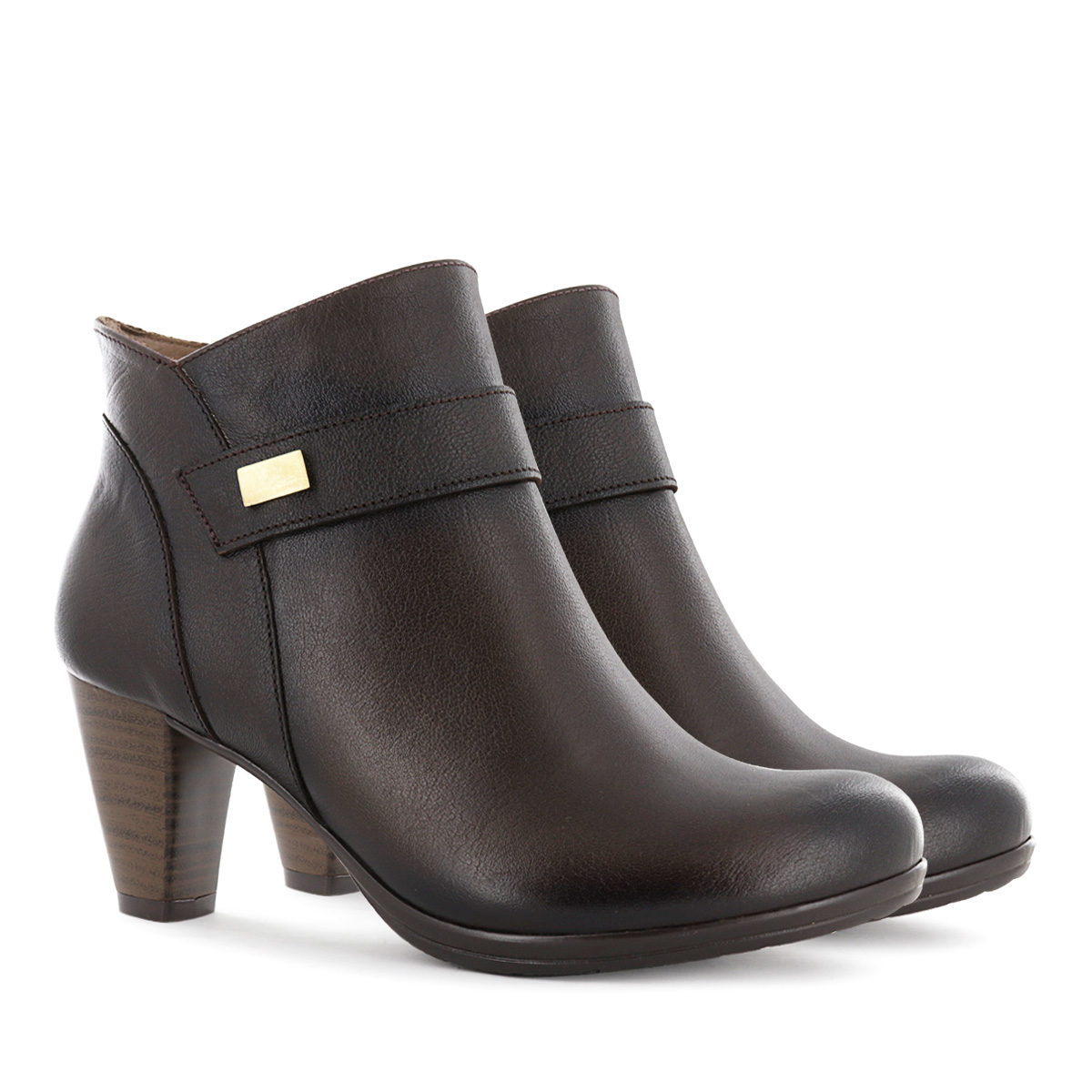 BOTIN  CUERO ECCO MUJER DALILA49  HABANO - 5