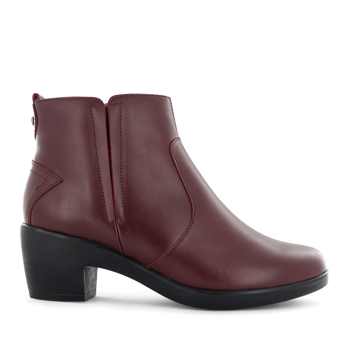 BOTIN CUERO ECCO MUJER ASTURIAS08 GUINDA - 2