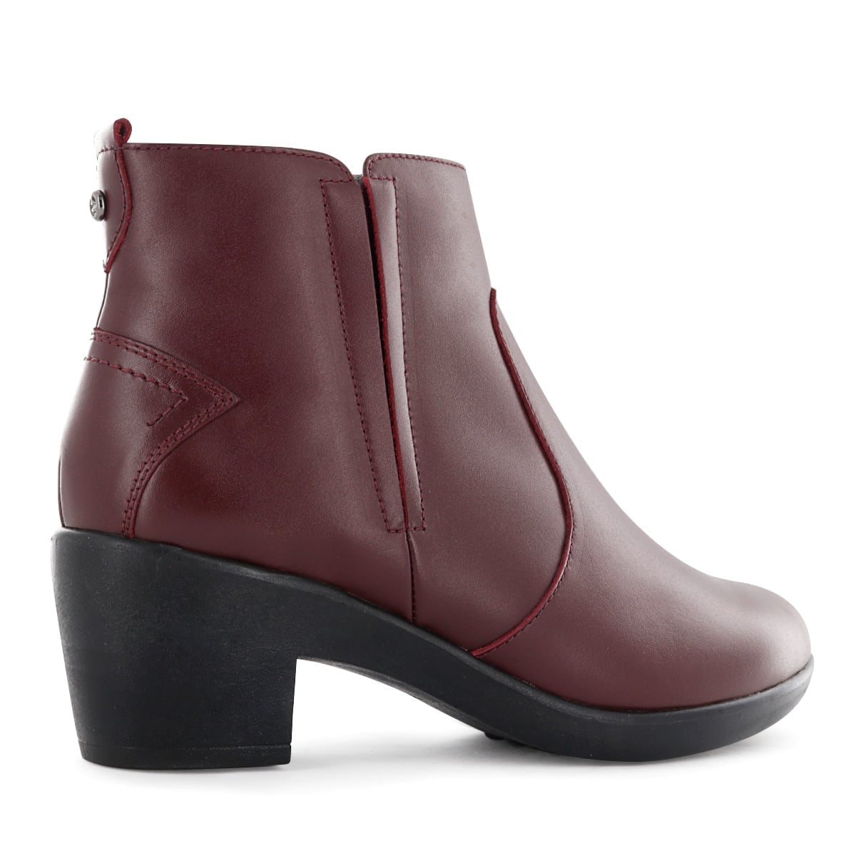 BOTIN CUERO ECCO MUJER ASTURIAS08 GUINDA - 3