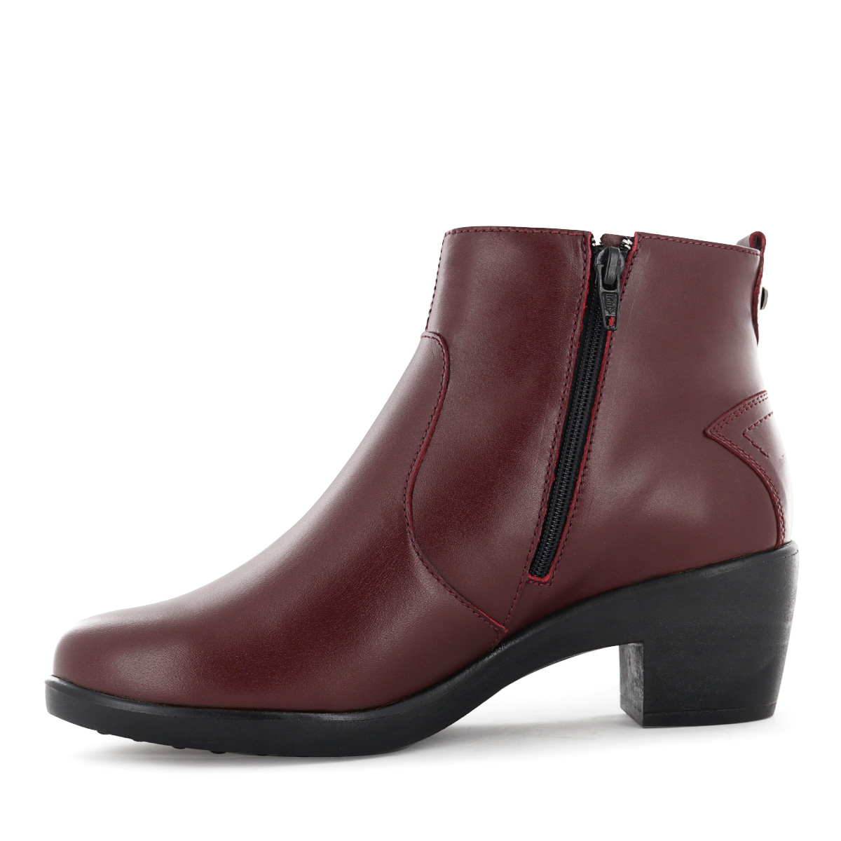 BOTIN CUERO ECCO MUJER ASTURIAS08 GUINDA - 4
