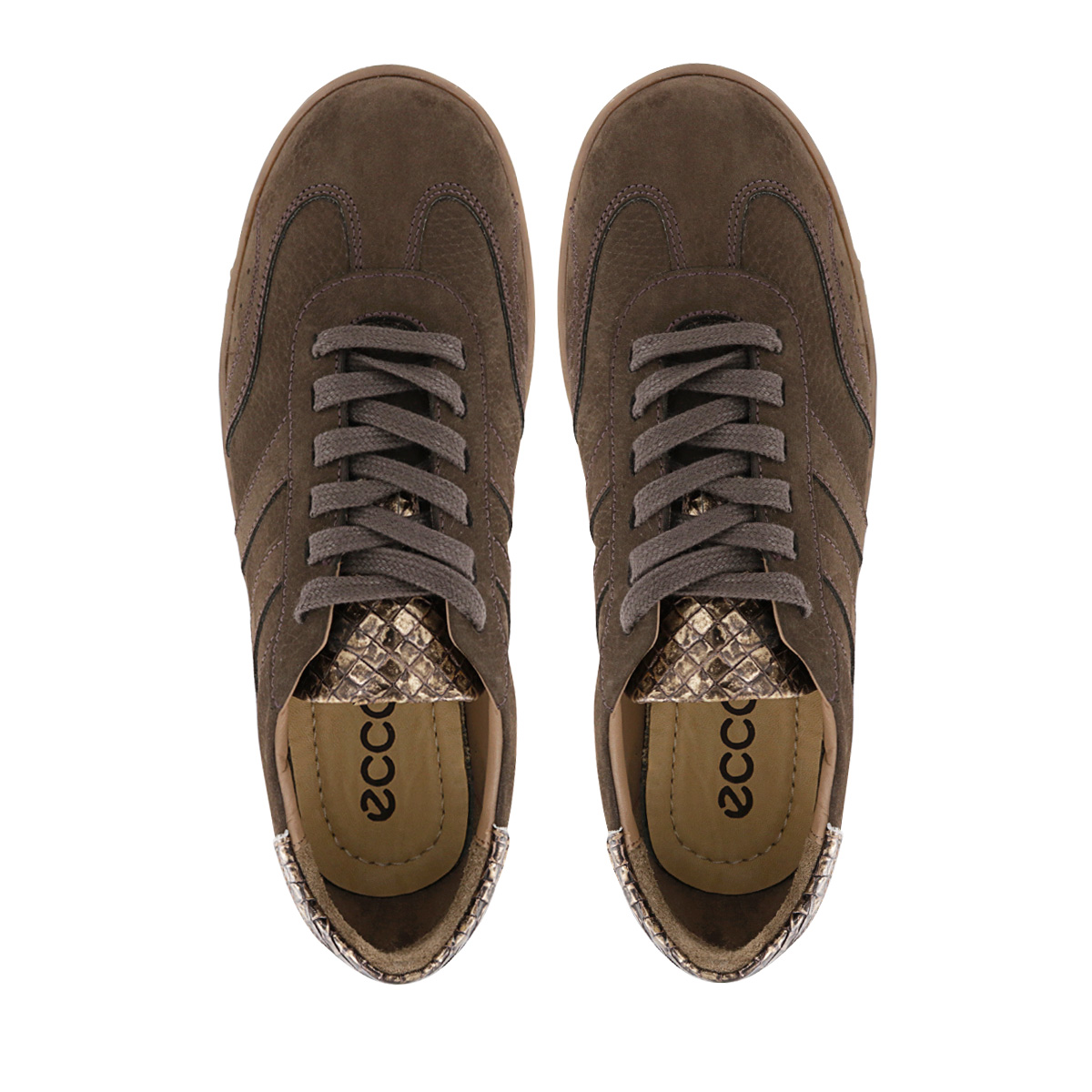 ZAPATILLA URBANA CUERO ECCO MUJER MULAN03 CHOCOLATE - 5