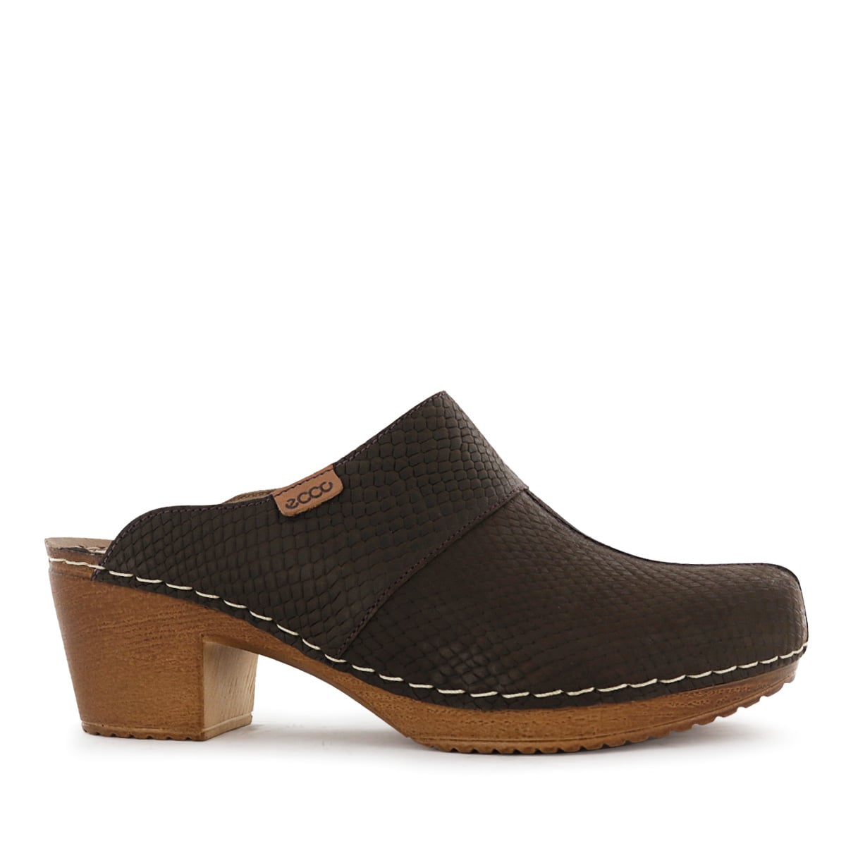 ZUECOS MUJER ECCO MIKA06 CUERO CHOCOLATE - 1