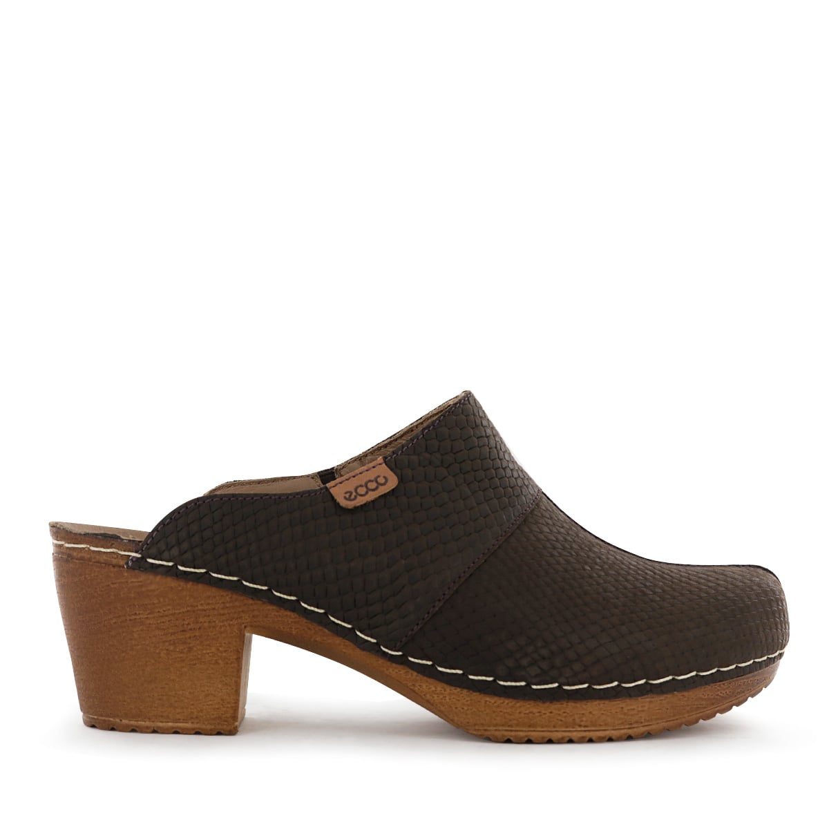 ZUECOS MUJER ECCO MIKA06 CUERO CHOCOLATE - 2