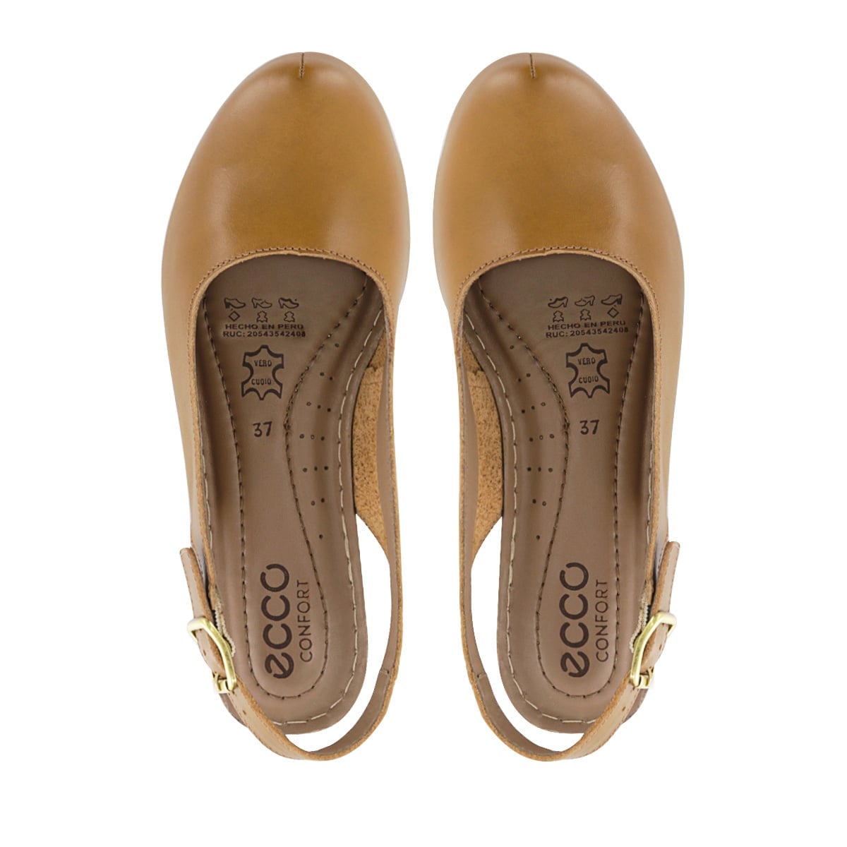 ZUECOS MUJER ECCO MIKA10 CUERO TOFFEE - 5