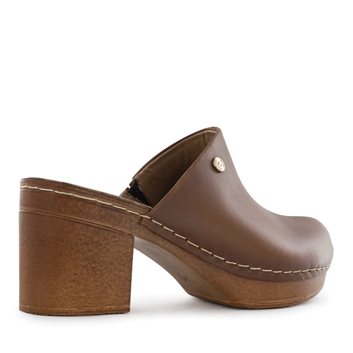 ZUECOS MUJER ECCO TELMA08 CUERO CASTAÑO - 3