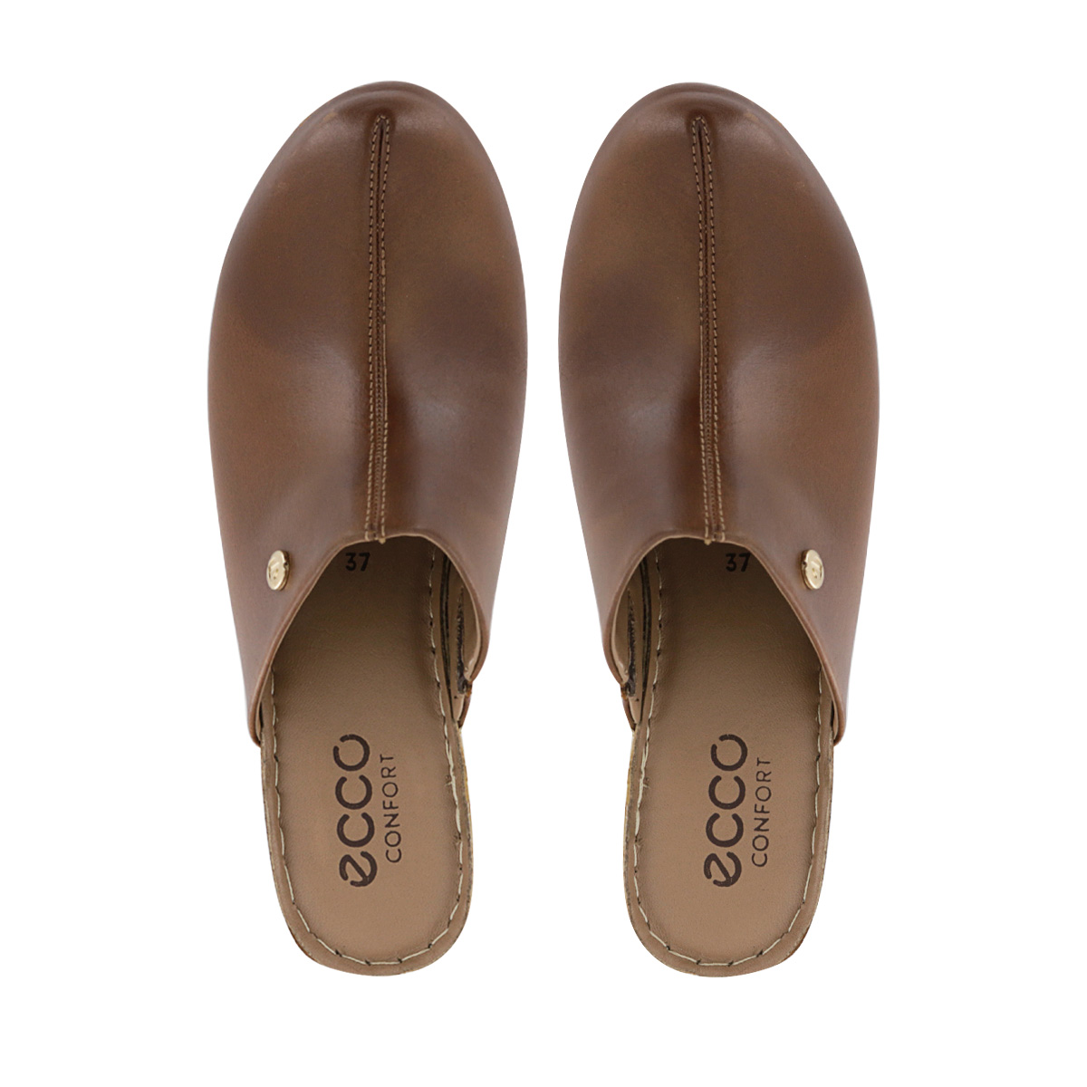 ZUECOS MUJER ECCO TELMA08 CUERO CASTAÑO - 5