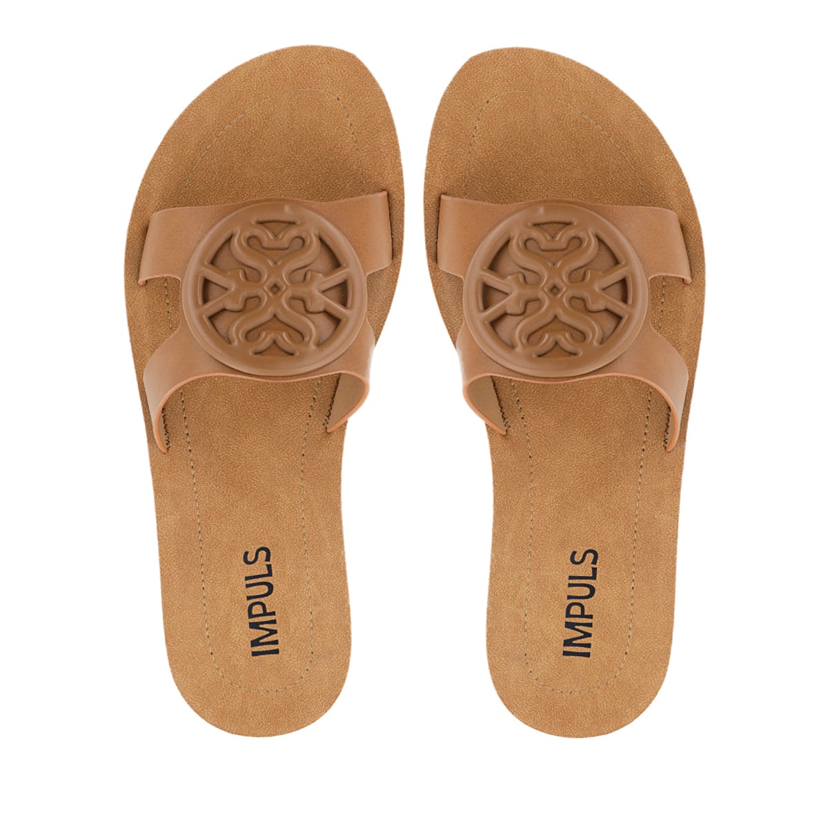 SANDALIAS MUJER BASHA06 CARAMELO - 5