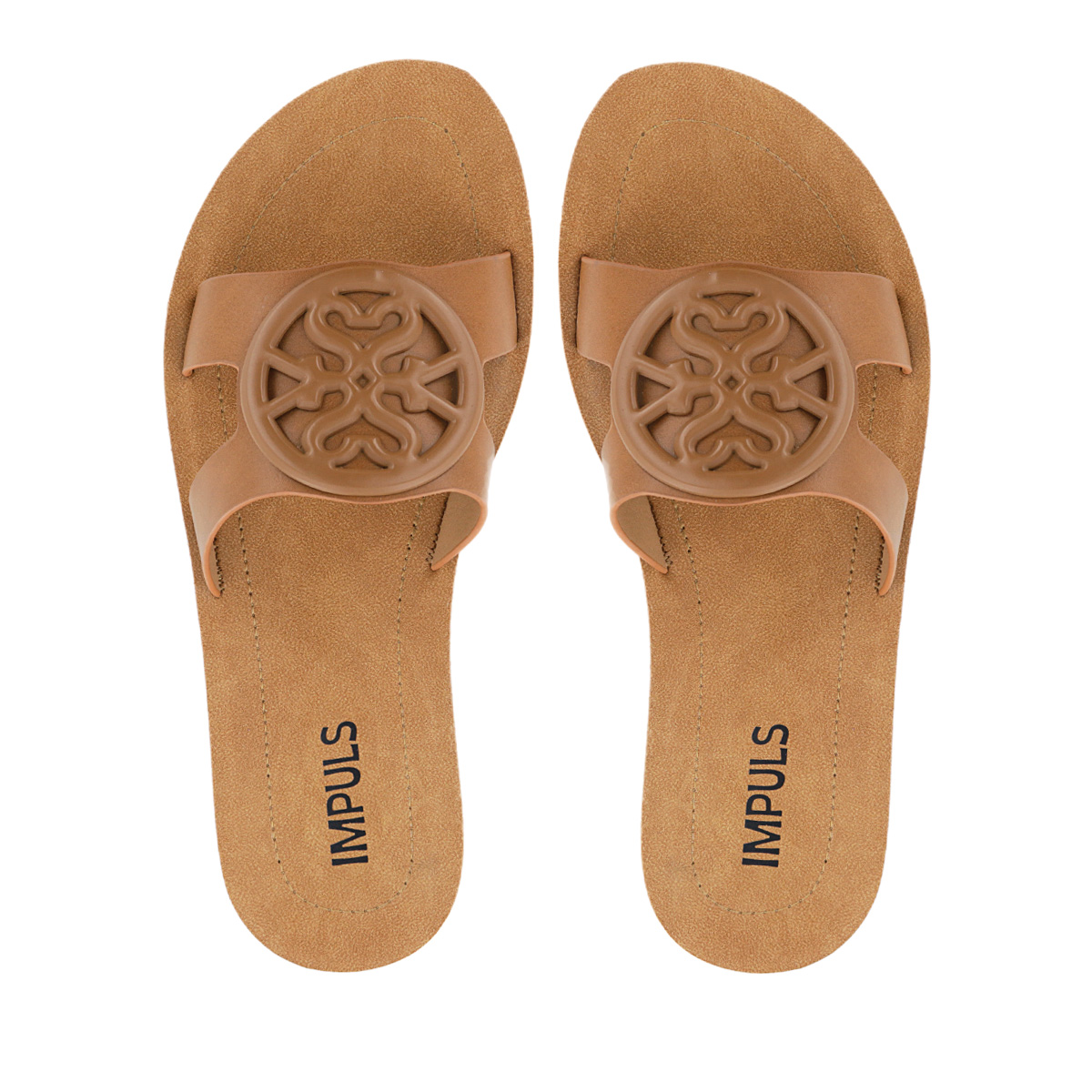 SANDALIAS MUJER BASHA06 CARAMELO - 5