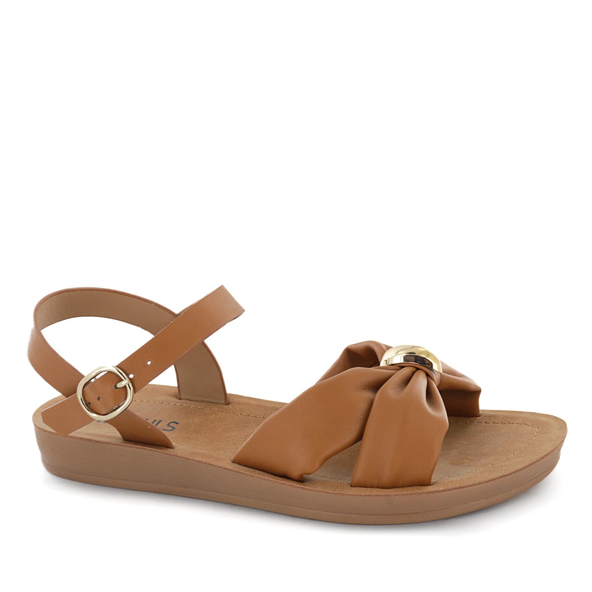 SANDALIAS MUJER BASHA05 CARAMELO - 1