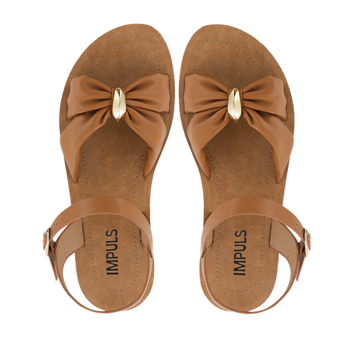 SANDALIAS MUJER BASHA05 CARAMELO - 5