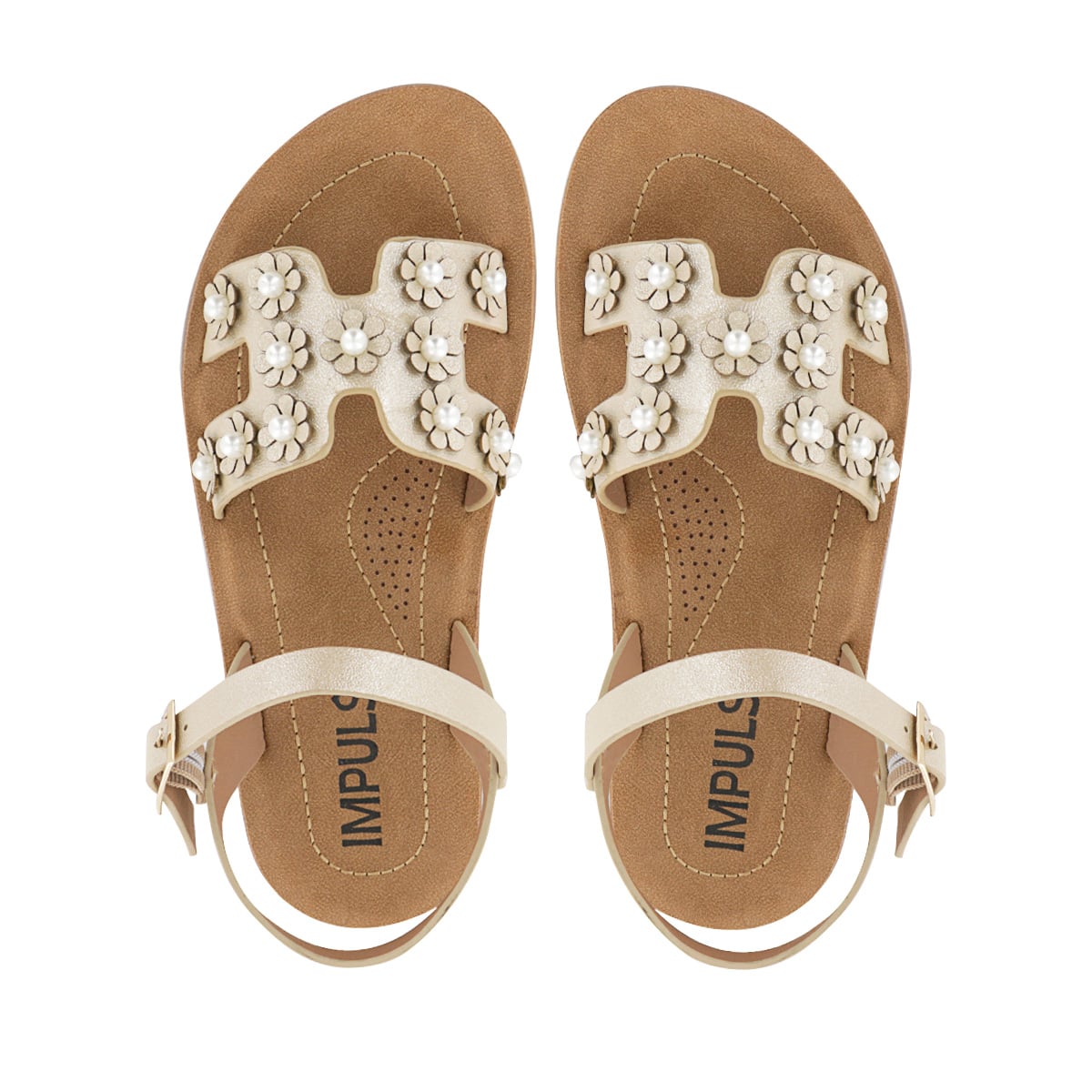 SANDALIAS NIÑA KAELA16 ORO - 5