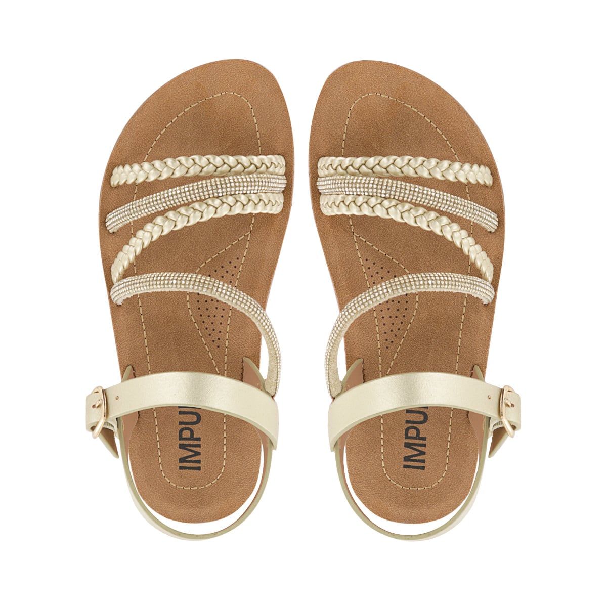 SANDALIAS NIÑA KAELA17 ORO - 5