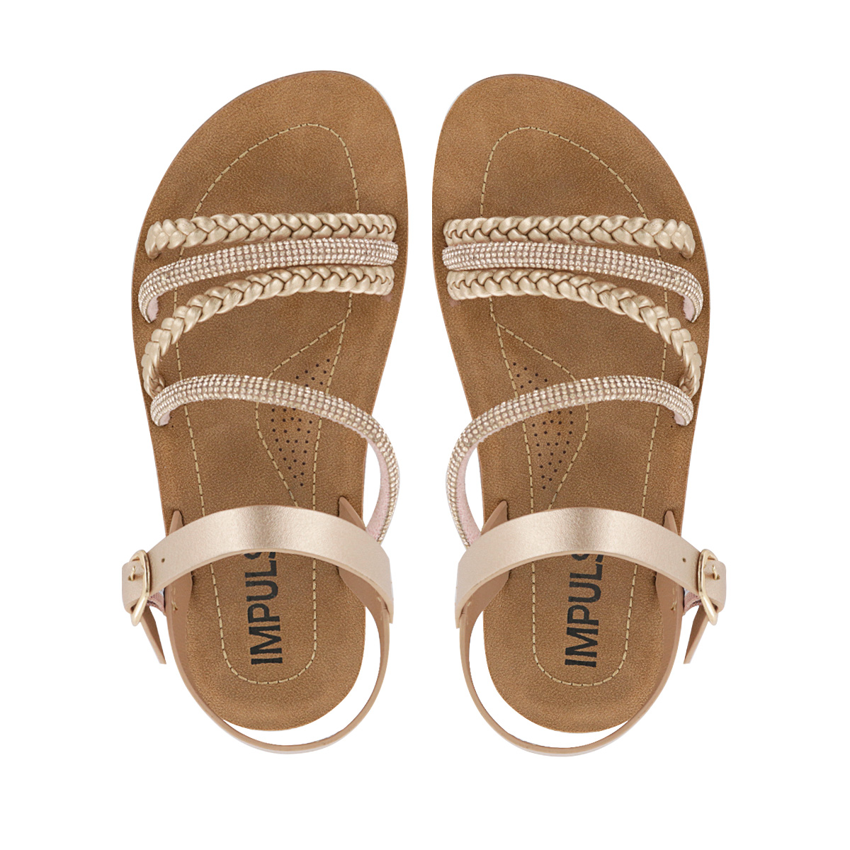 SANDALIAS NIÑA KAELA17 ORO ROSA - 5