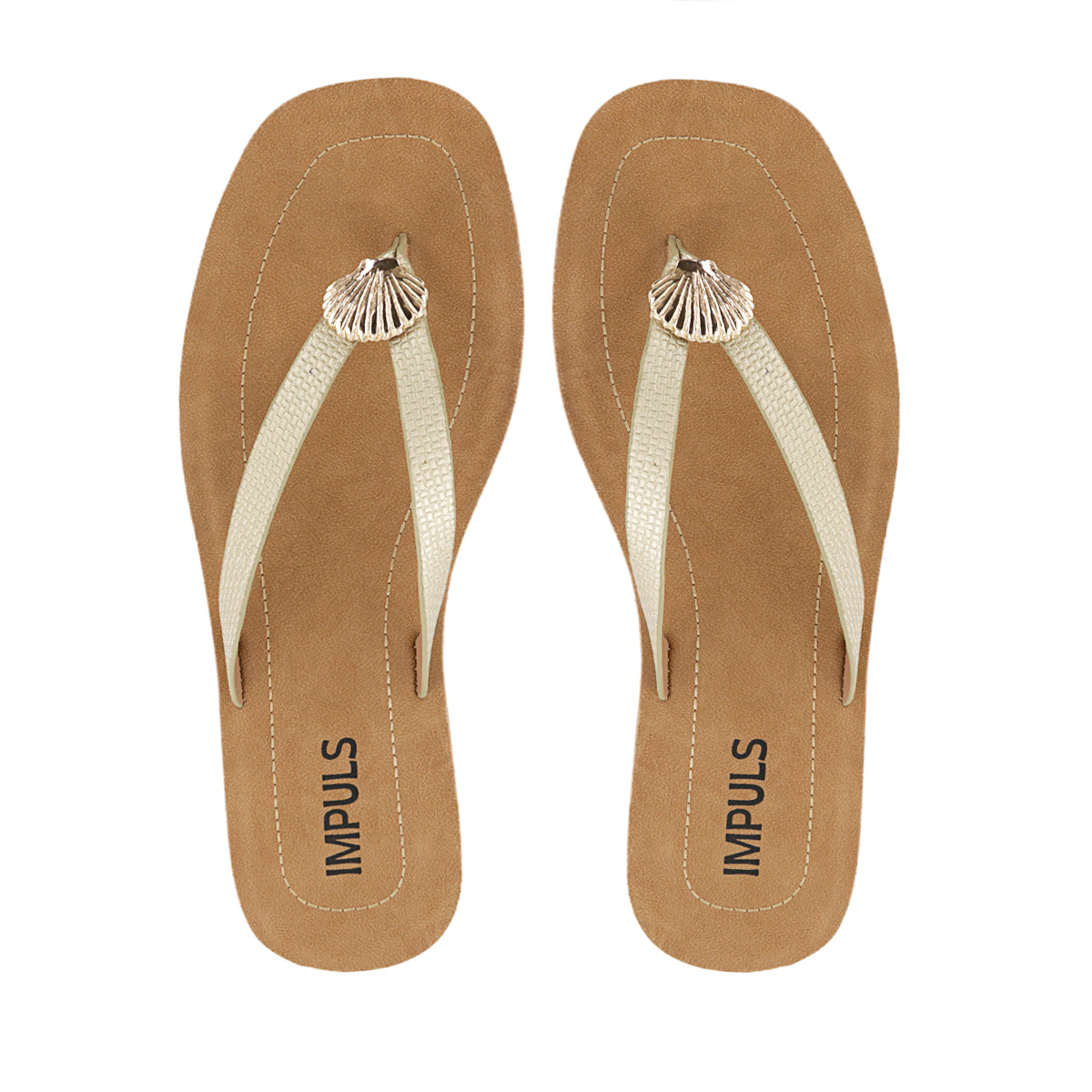 SANDALIAS MUJER BASHA03 ORO - 5