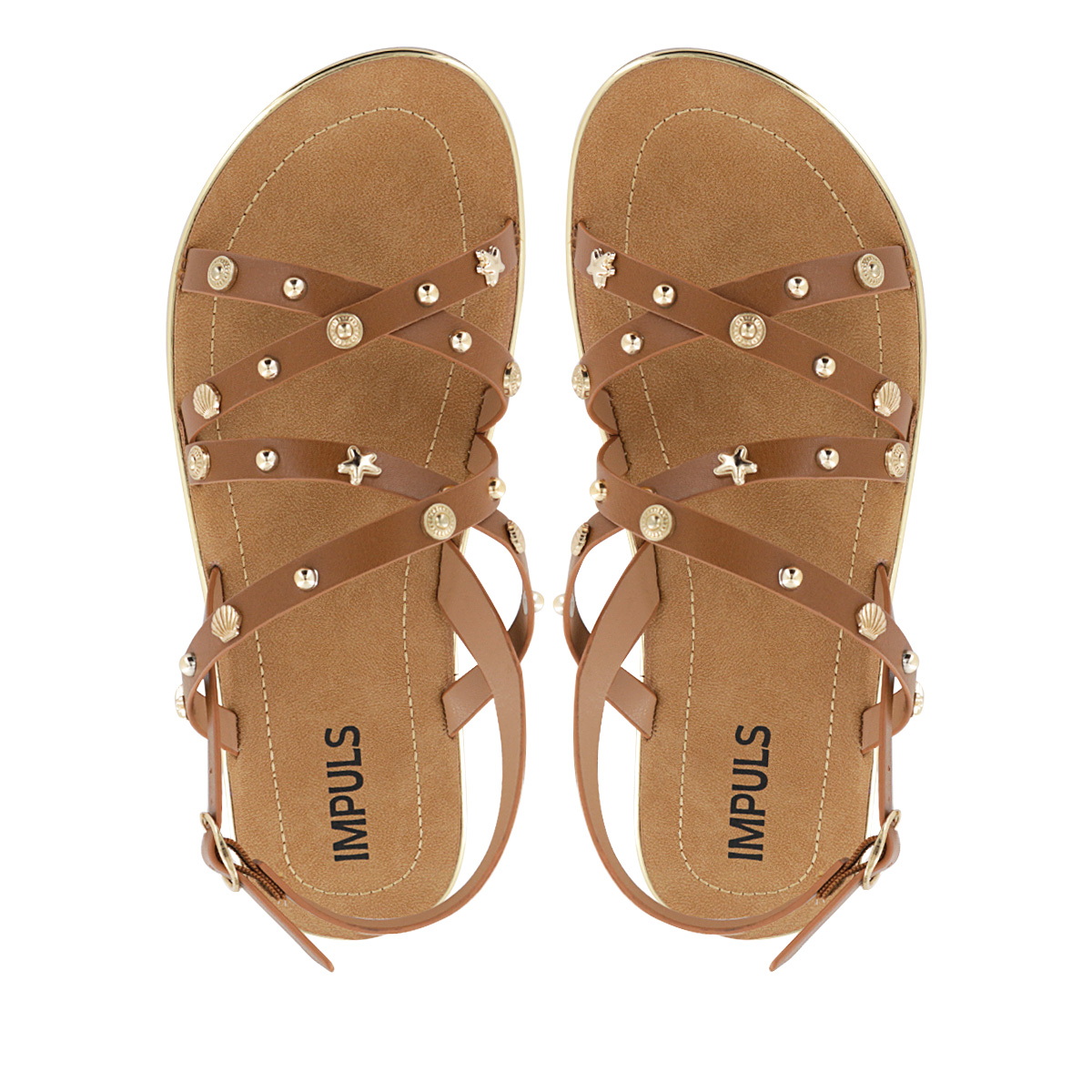 SANDALIAS MUJER CHARITY04 CARAMELO - 5