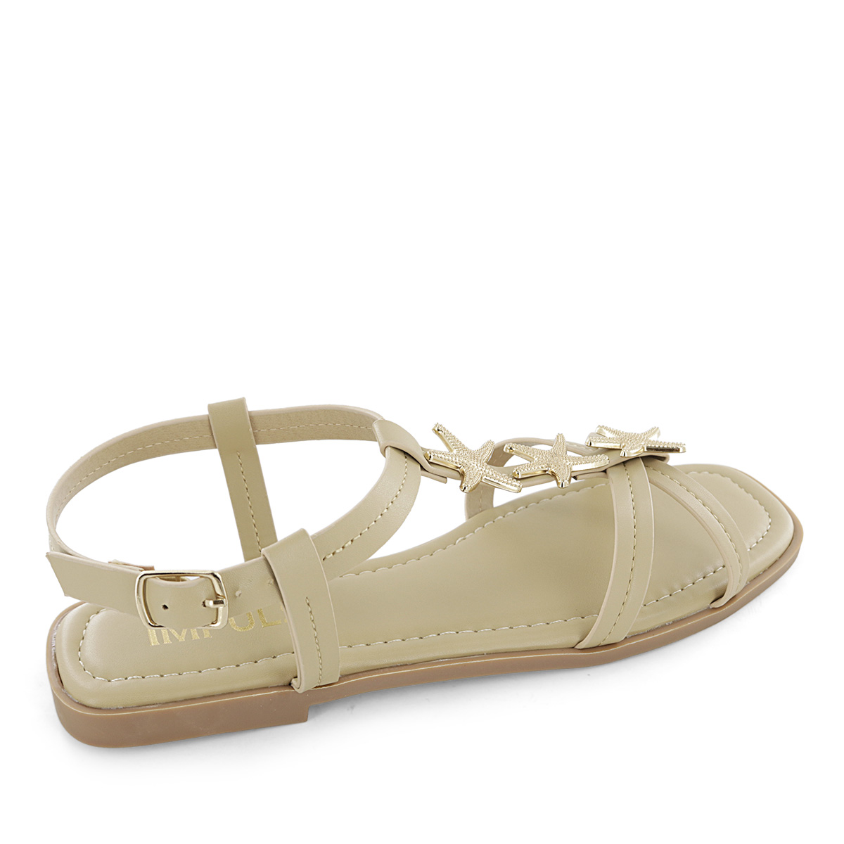SANDALIAS FLATS MUJER AIXA22 BEIGE - 3