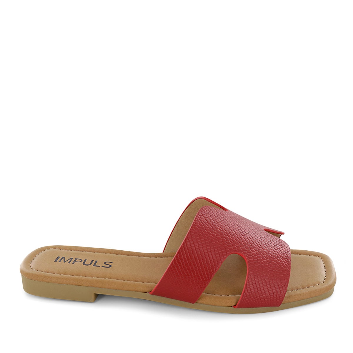 SANDALIAS FLATS MUJER AIXA25 ROJO - 2