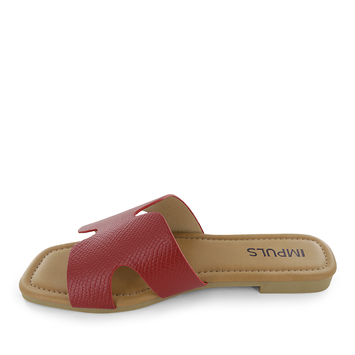 SANDALIAS FLATS MUJER AIXA25 ROJO - 4