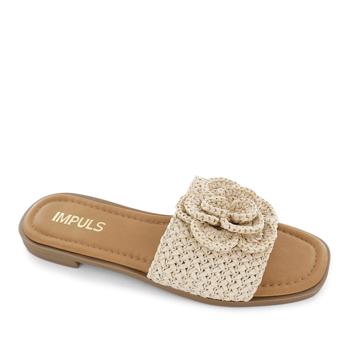 SANDALIAS FLATS MUJER AIXA28 BEIGE - 1