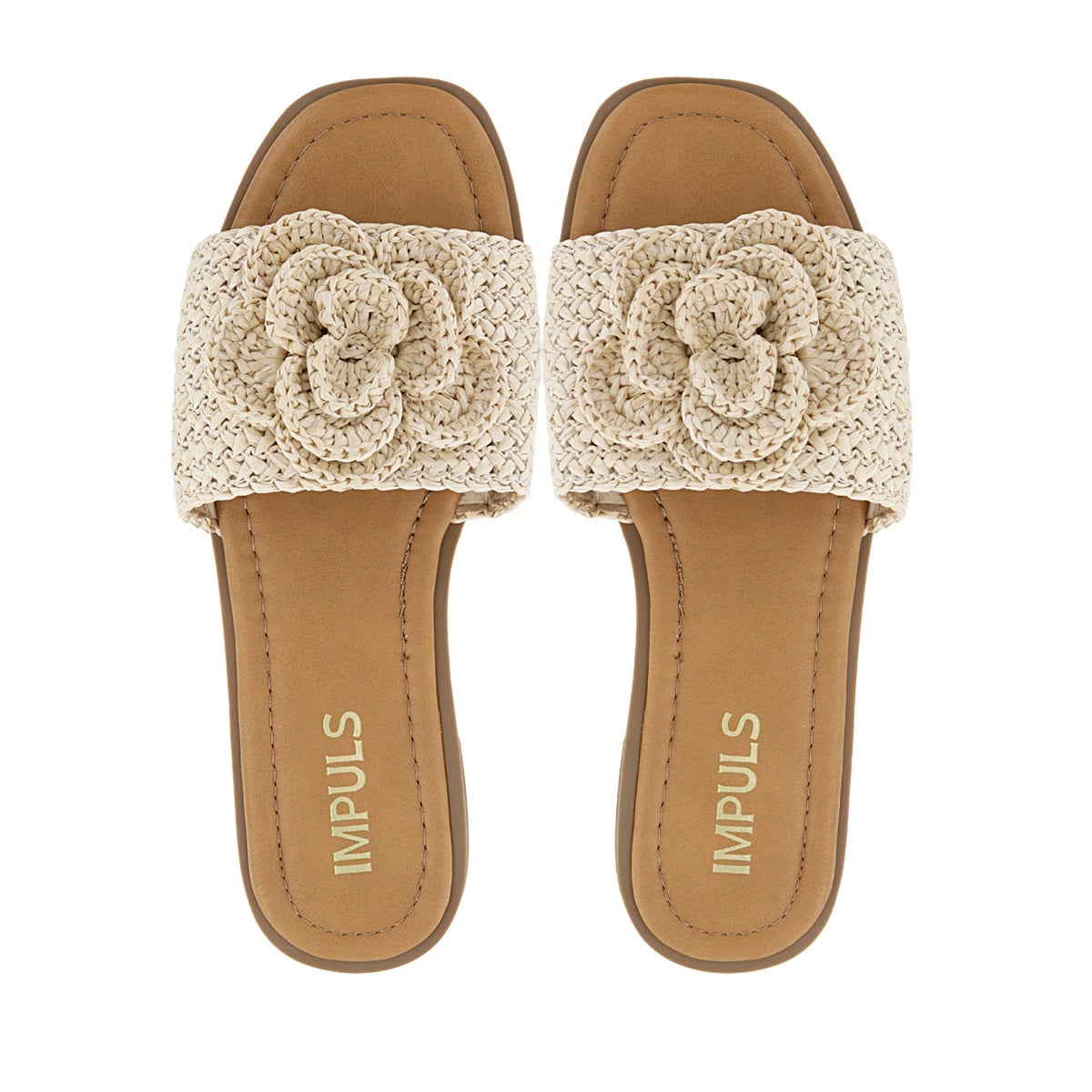 SANDALIAS FLATS MUJER AIXA28 BEIGE - 5
