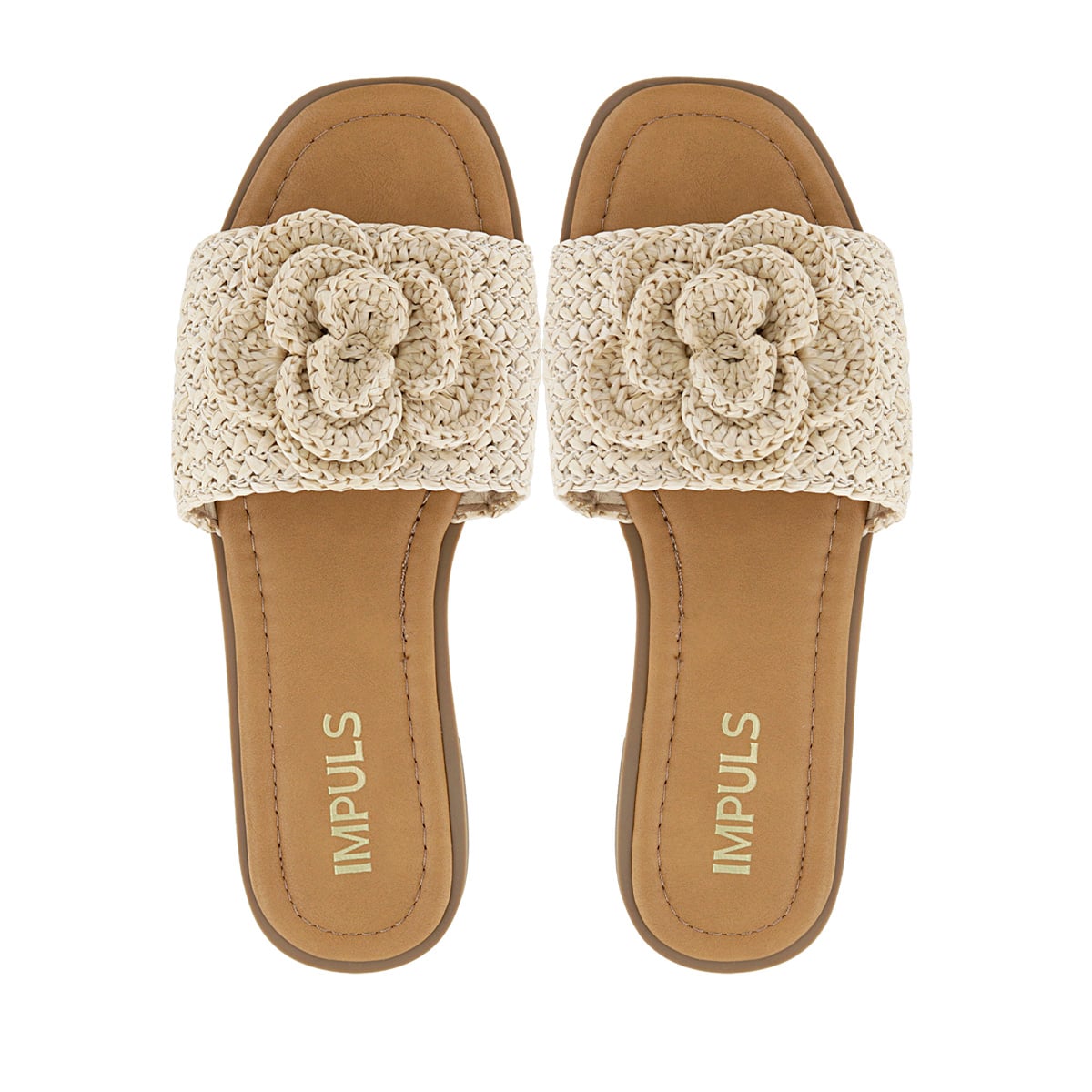 SANDALIAS FLATS MUJER AIXA28 BEIGE - 5