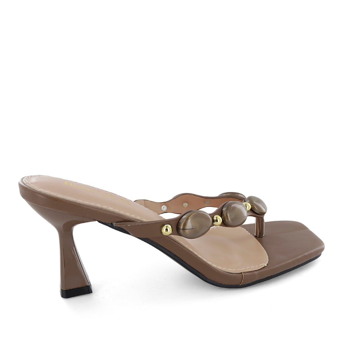SANDALIAS TACO MUJER KYLIE10 CHOCOLATE - 3
