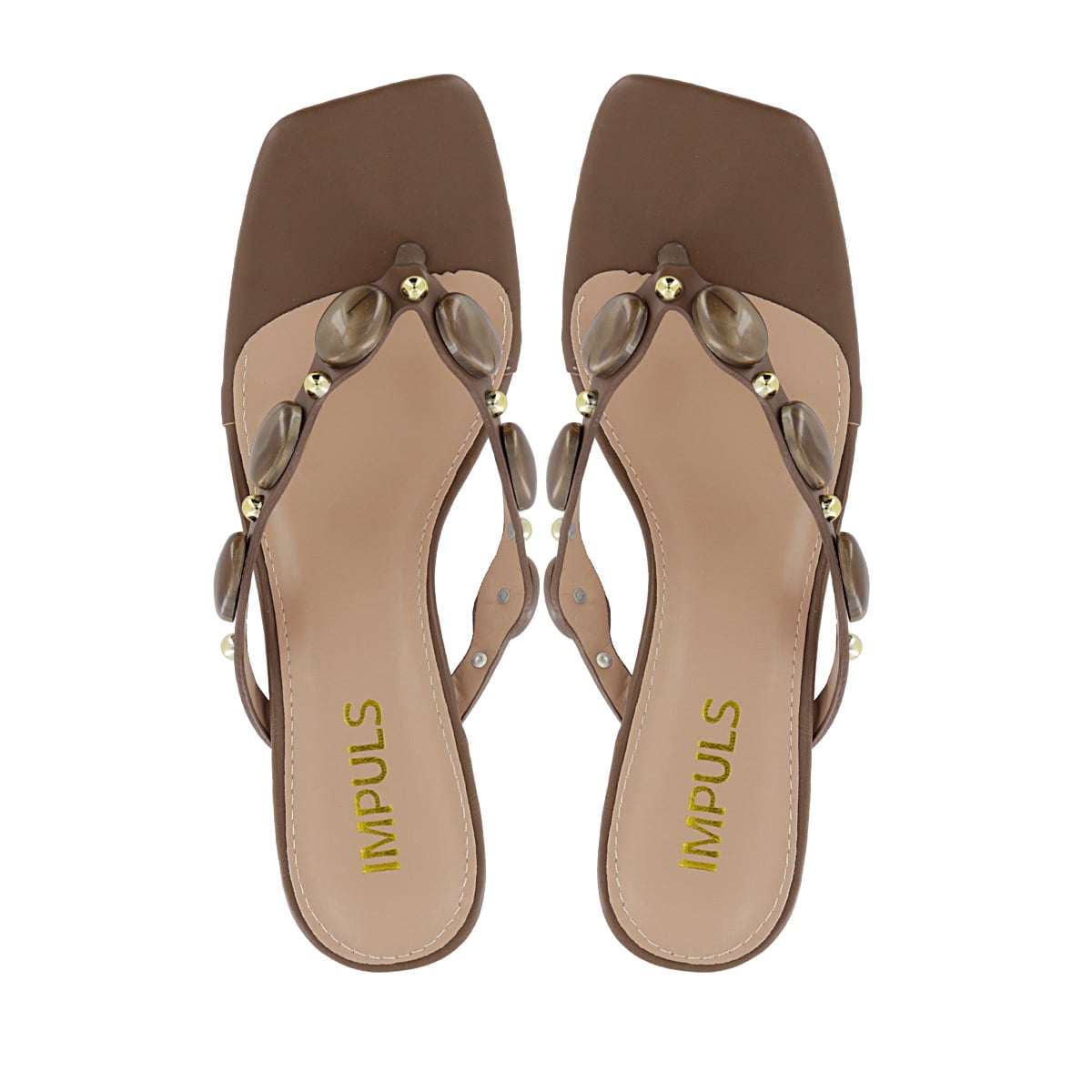 SANDALIAS TACO MUJER KYLIE10 CHOCOLATE - 5