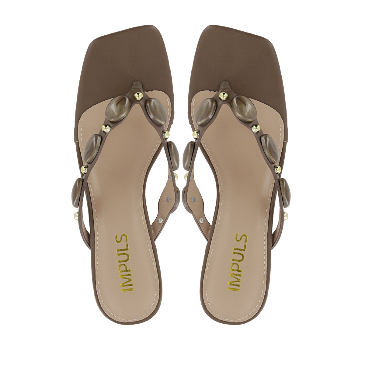 SANDALIAS TACO MUJER KYLIE10 CHOCOLATE - 5