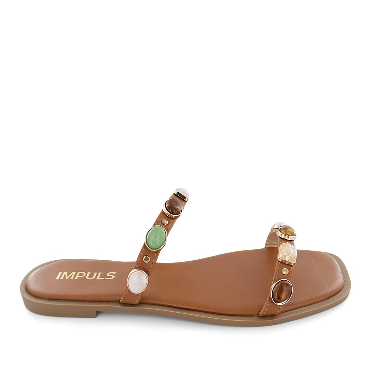SANDALIAS FLATS MUJER AIXA30 CARAMELO - 2