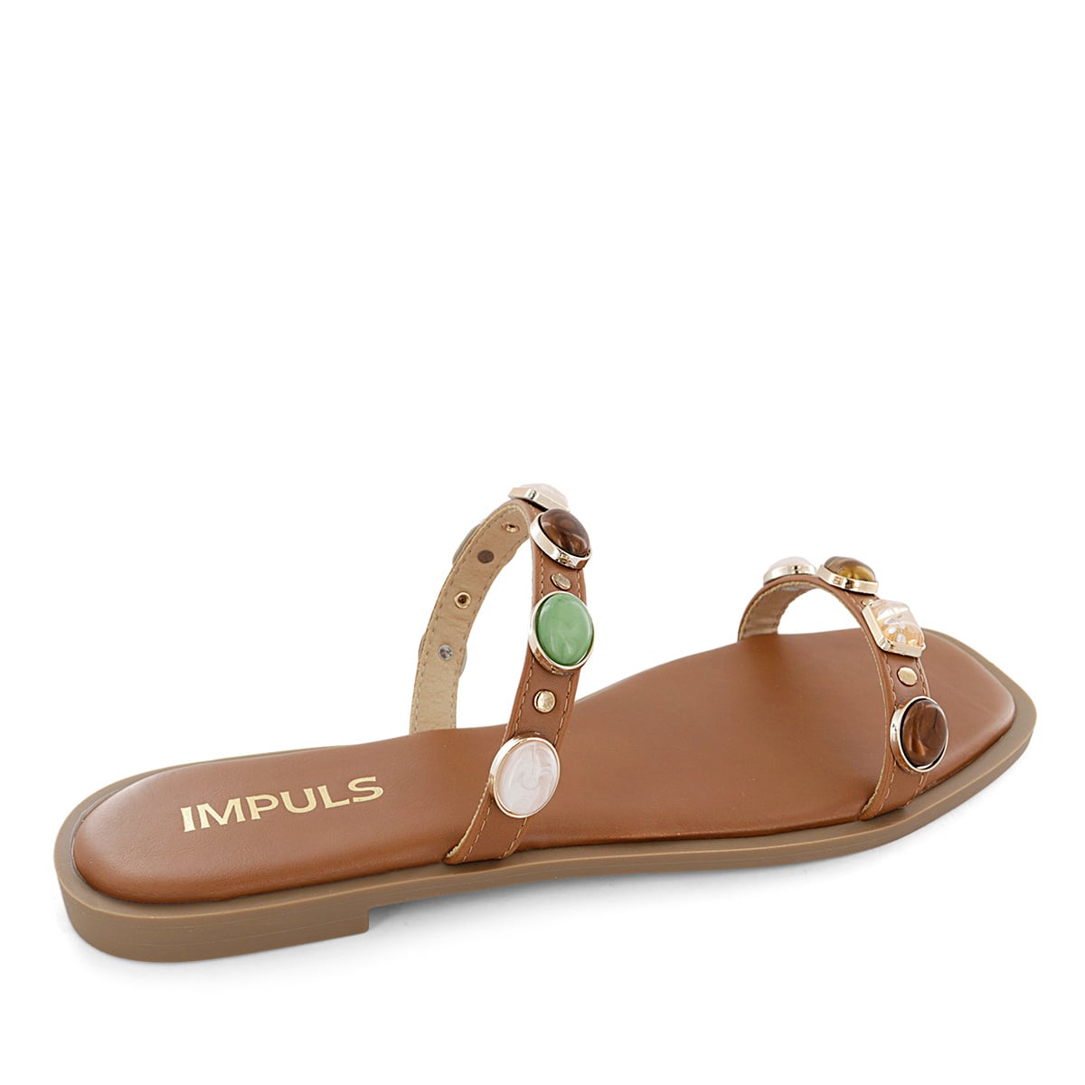 SANDALIAS FLATS MUJER AIXA30 CARAMELO - 3