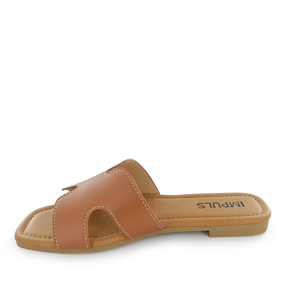 SANDALIAS FLATS MUJER AIXA25 CARAMELO - 4