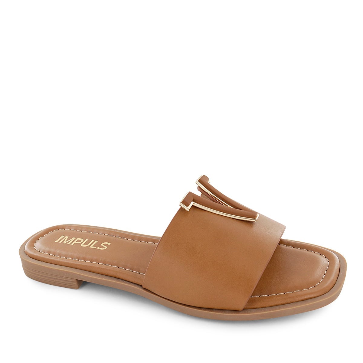 SANDALIAS FLATS MUJER AIXA24 CARAMELO - 1