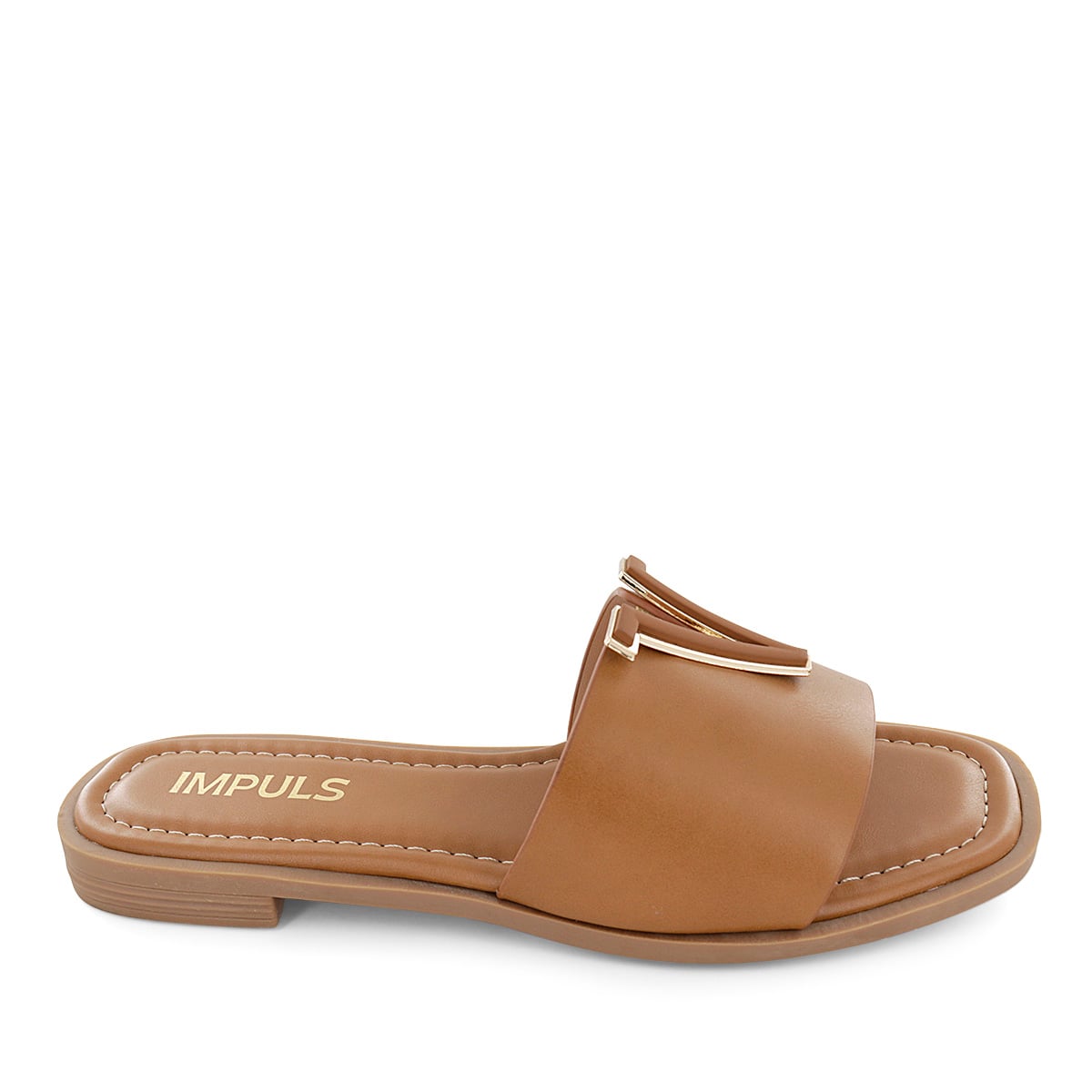 SANDALIAS FLATS MUJER AIXA24 CARAMELO - 2