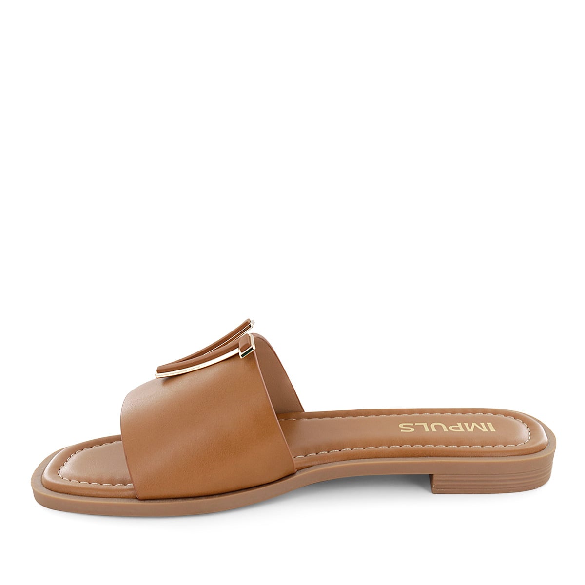 SANDALIAS FLATS MUJER AIXA24 CARAMELO - 4