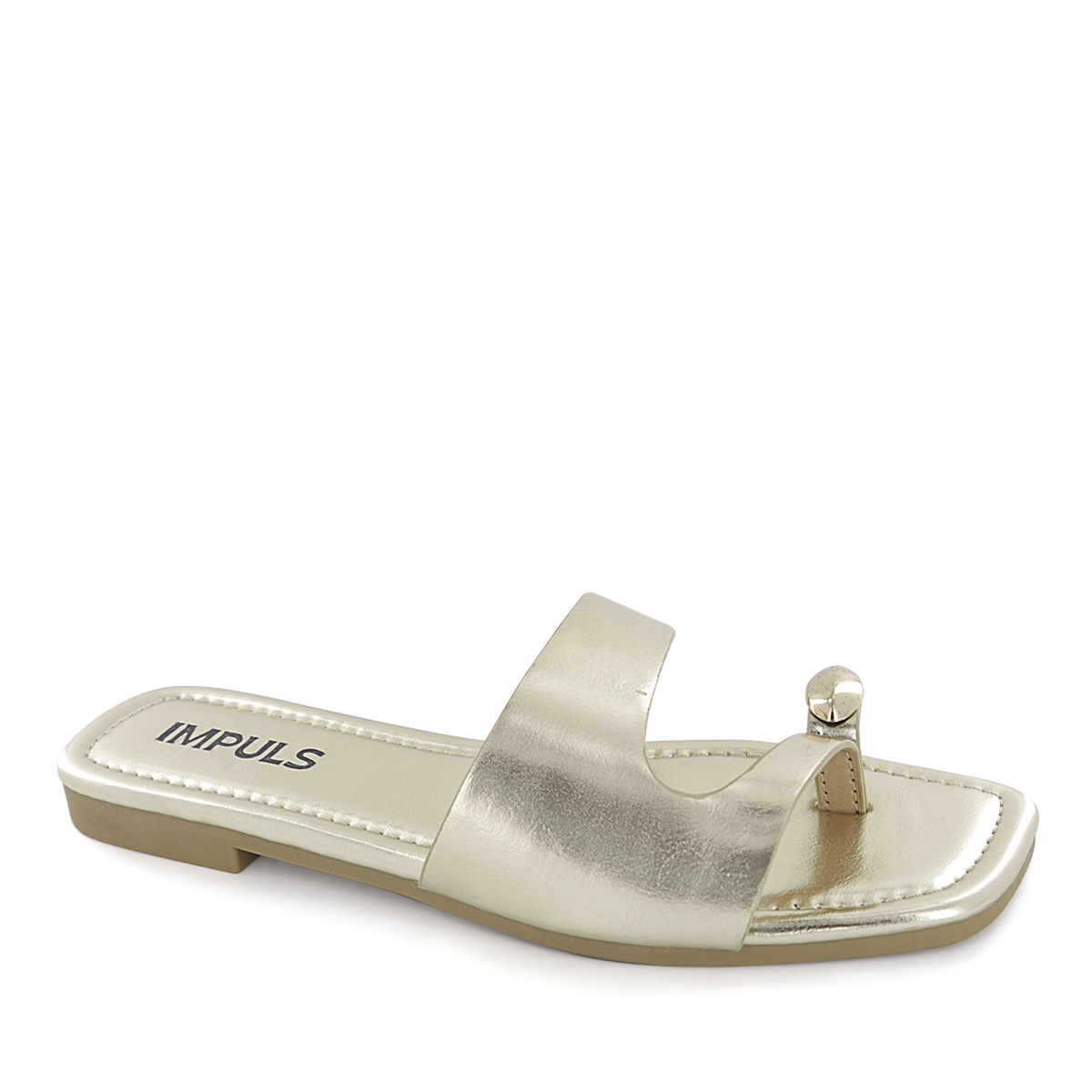 SANDALIAS FLATS MUJER AIXA26 ORO - 1