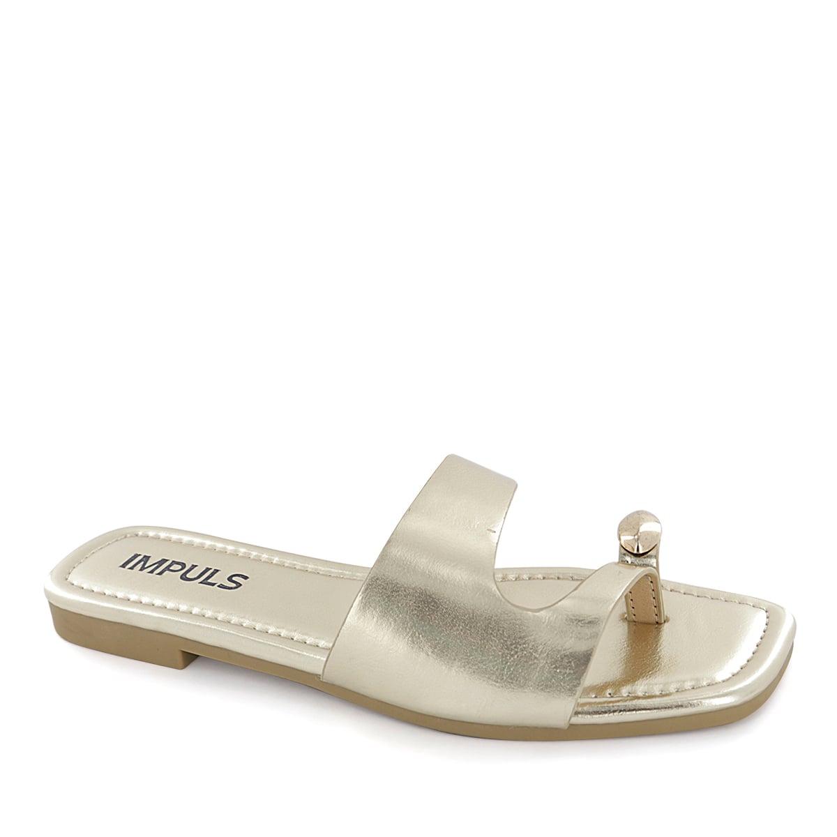 SANDALIAS FLATS MUJER AIXA26 ORO - 1