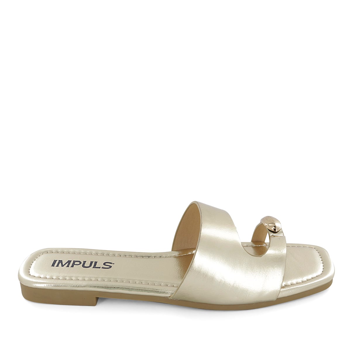 SANDALIAS FLATS MUJER AIXA26 ORO - 2