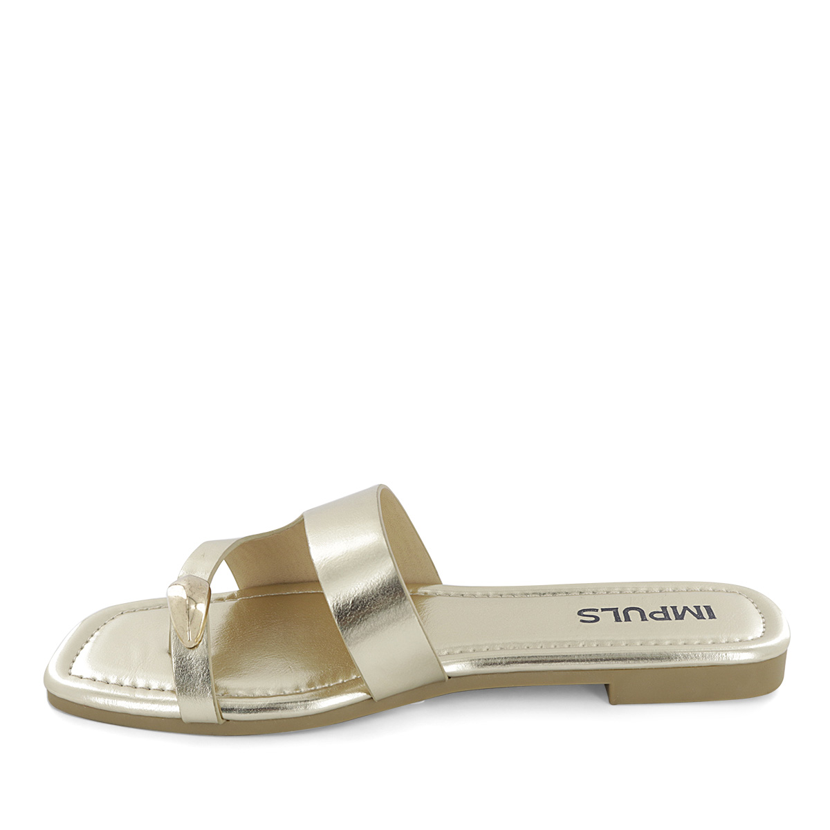 SANDALIAS FLATS MUJER AIXA26 ORO - 4