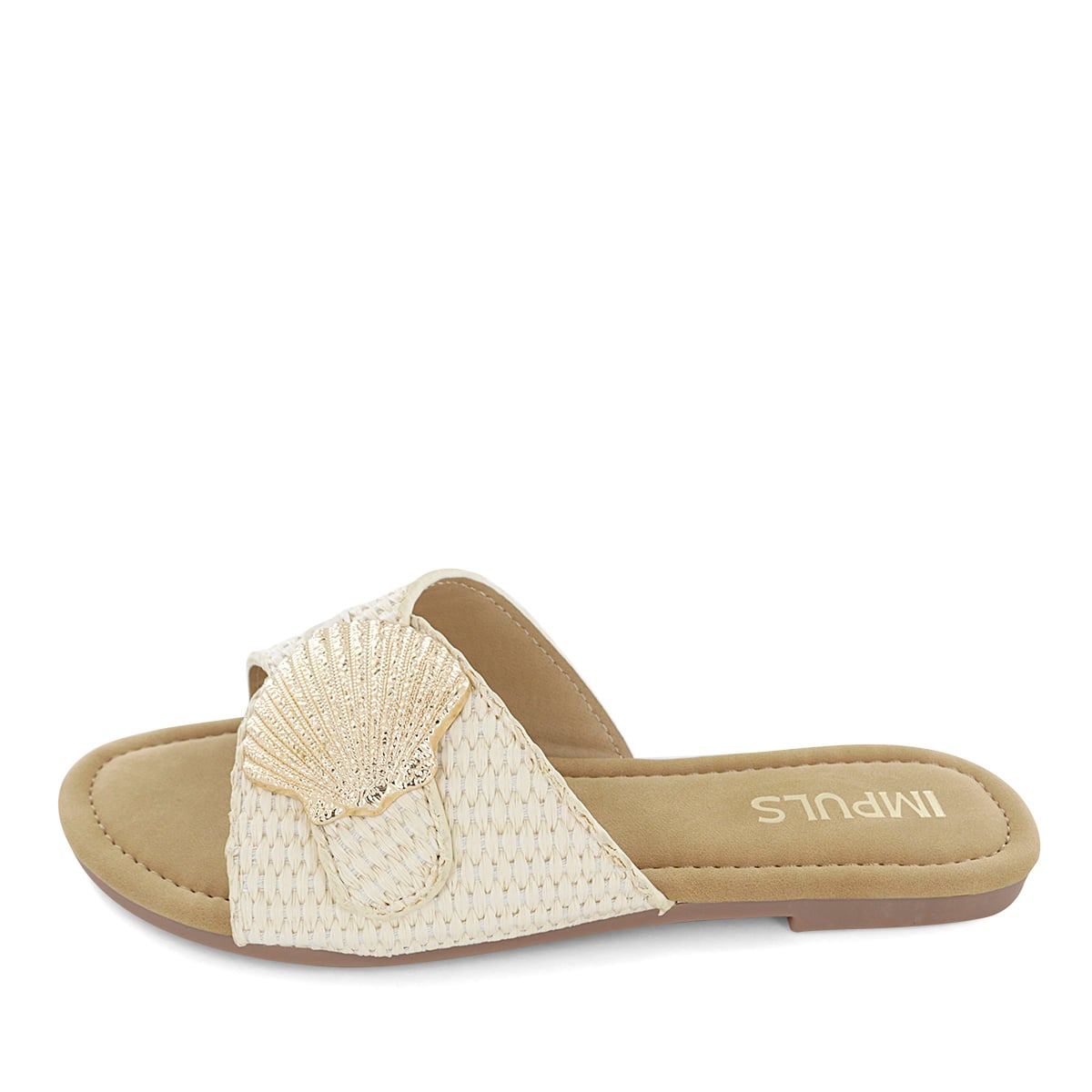 SANDALIAS FLATS MUJER AIXA33 BEIGE - 4