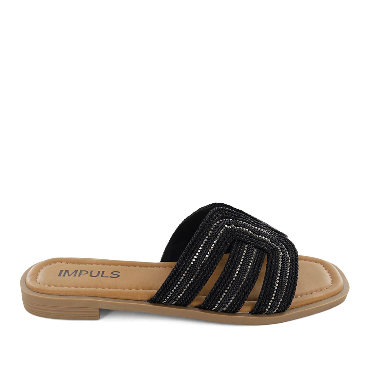 SANDALIAS FLATS MUJER AIXA32 NEGRO - 2