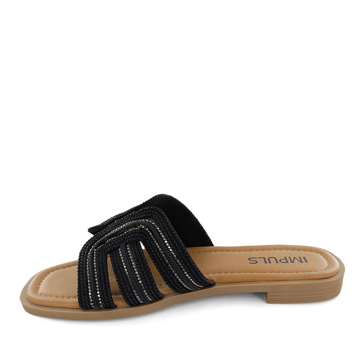 SANDALIAS FLATS MUJER AIXA32 NEGRO - 4