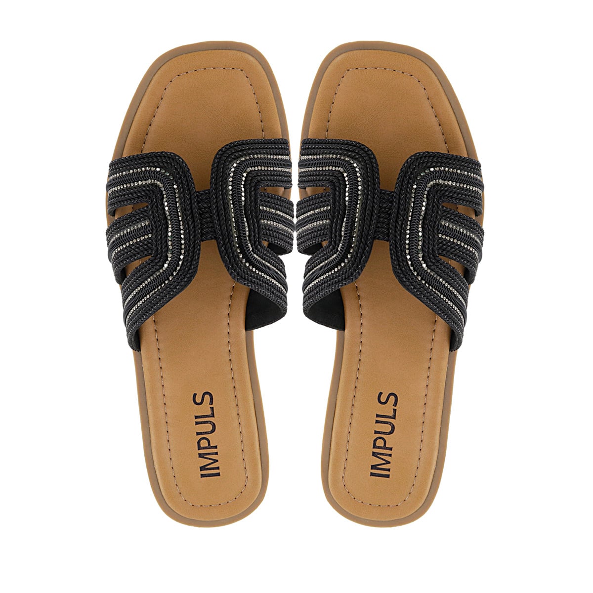 SANDALIAS FLATS MUJER AIXA32 NEGRO - 5