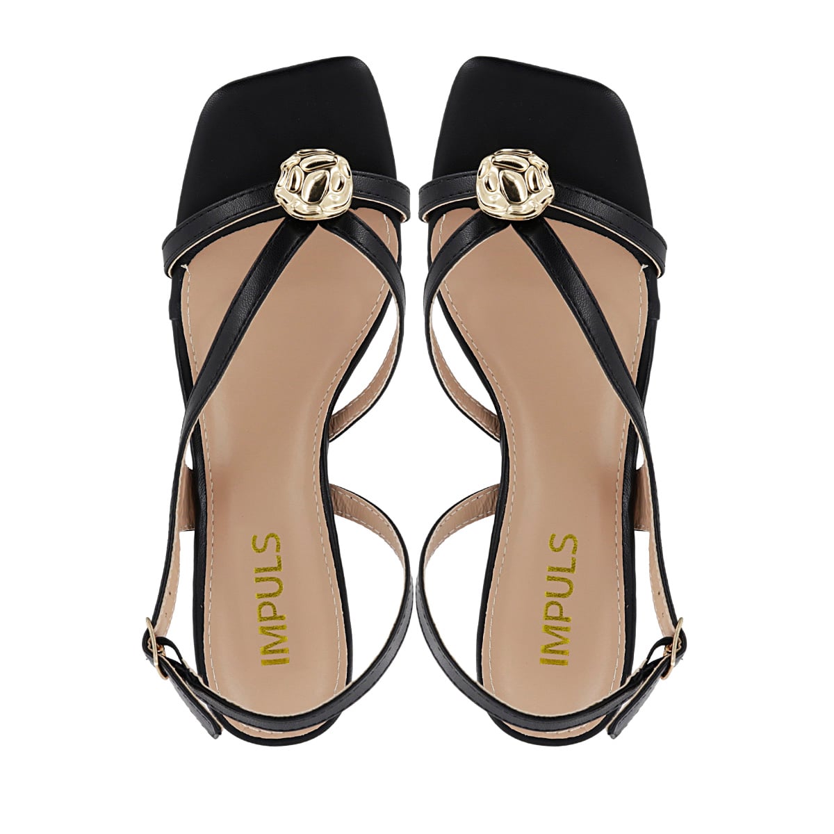 SANDALIAS TACO MUJER KYLIE09 NEGRO - 5