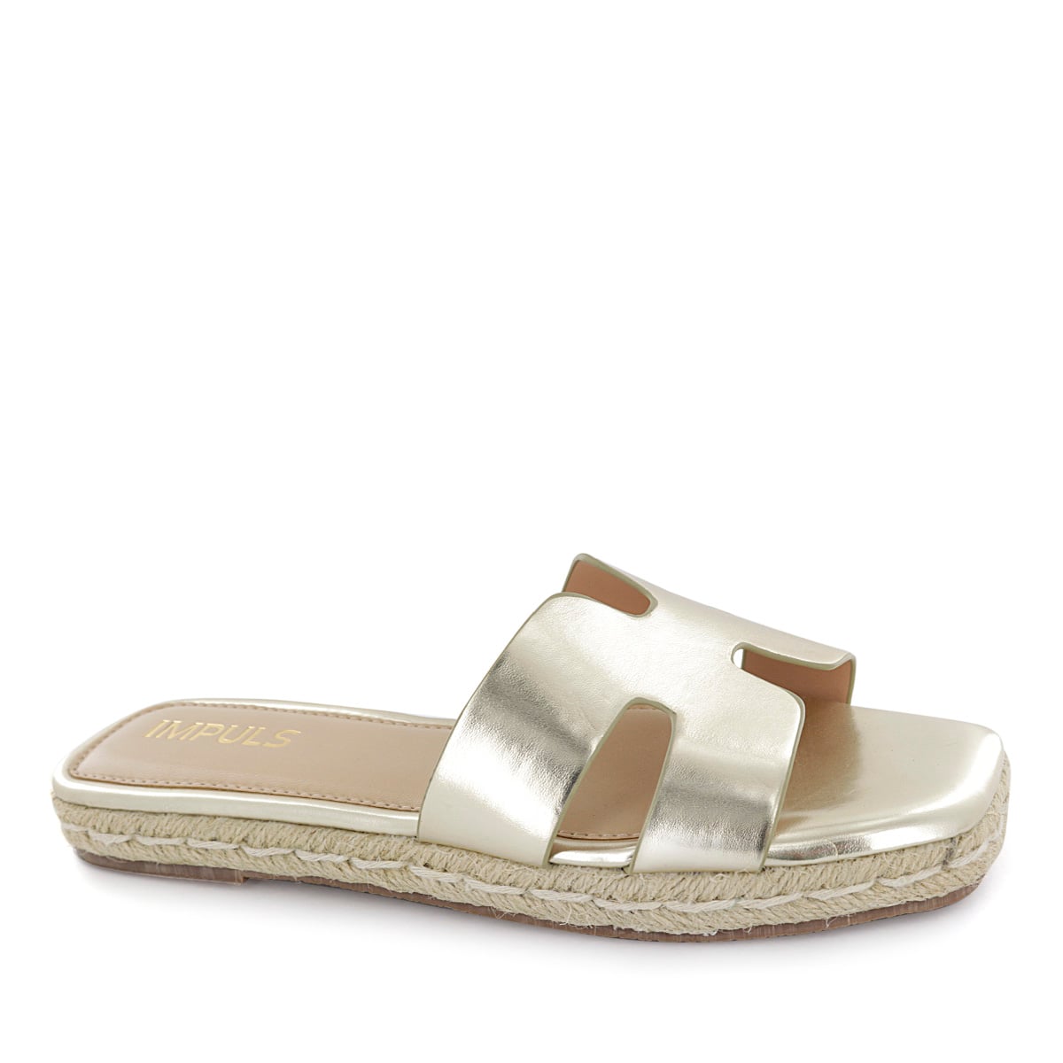 SANDALIAS FLATS MUJER MEI03 ORO - 1
