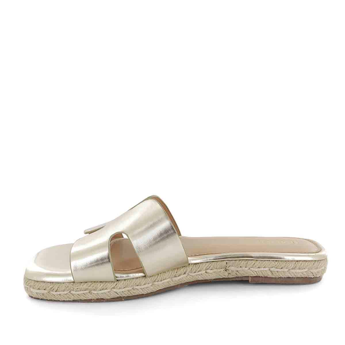 SANDALIAS FLATS MUJER MEI03 ORO - 4